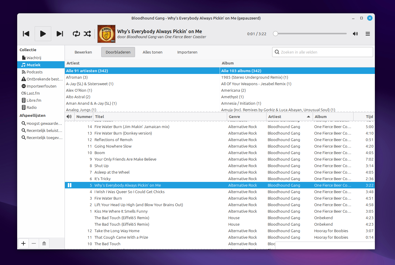 Linux Mint Rhythmbox